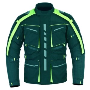Arif Martial Arts Classic Biker Cowhide Leather & Cordura Motorcycle Riding Jacket